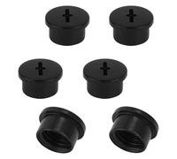 6uds Tornillos Válvula Vejiga para Riddell Speedflex y Speed Icon, Tornillos Válvula Vejiga Plástico Casco Fútbol ??Tapones Válvula Prácticos Cascos Rugby Adultos y Jóvenes(Negro)