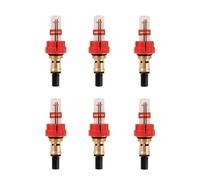 6unid Medidor de Caudal para Colector Calefacción Suelo Radiante - Regulador Visual 1/2''-3/8'', Control Preciso Caudal & Distribución Equilibrada Calor para Sistemas Calefacción(Brass,1/2'')