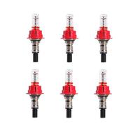 6unid Medidor de Caudal para Colector Calefacción Suelo Radiante - Regulador Visual 1/2''-3/8'', Control Preciso Caudal & Distribución Equilibrada Calor para Sistemas Calefacción(Nickel-plated,1/2'')