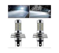 (6V) 2 Pack P45T R2 66SMD LED Headlight Bulbs 6000K 6V/12V For Scooter And Moped High/Low Beam