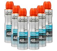 6x 150ml Loreal Men Expert 48h Fresh Extreme Deo Spray Dry Anti Transpirant