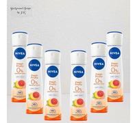 6x 150ml Nivea Fresh Fruity Deo Spray 0% Aluminio 48h Desodorante Frutal Fresco