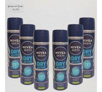 6x 150ml Nivea Men Dry Activo Anti Transpirant Deo Spray 48h Protect Real Vida