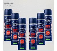 6x 150ml Nivea Men Dry Impact 72h Anti Transpirant Desodorante Spray Extra