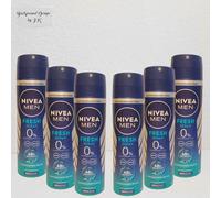 6x 150ml Nivea Men Fresh Ocean 48h Deo Spray SIN ALUMINIO Desodorante