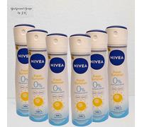 6X 150Ml Nivea Summer Happiness Spray Desodorante Protección 48H 0% Aluminio