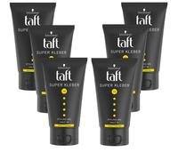 6x 150ml Schwarzkopf Tafetán Men Súper Adhesivo Gel Estilizador Sujeción 14 Ya