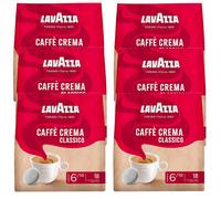 6x 18 Café Almohadillas lavazza Crema Classico Fuerza: 7/10 Redondo & Intenso