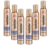 6x 200ml Wellaflex Espuma Fijadora 2 Días Volumen Extra Fuerte Sujeción Laca