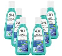 6x 250ml Guhl Anti- Caspa Champú Para Juckender Cuero Azul Malva Con Cinc