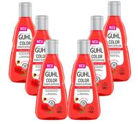 6x 250ml Guhl Color Protección & Cuidado Champú Rojo Amapola Del Cabello Tintado