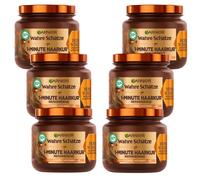 6X 340ML Garnier Verdaderas Joyas Mascarilla Reparadora De Miel 1 Minuto