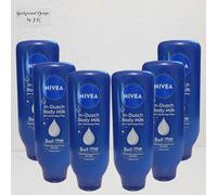 6x 400ml Nivea En Ducha Body Milk Amplio Cuidado Piel Seca M. Aceite de Almendra