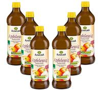 6x 500ml Alnatura Bio Vinagre De Manzana Natural Turbio Suave Y Frutal 5% Ácido