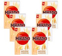 6x 75g LU Glico Mikado Palitos De Chocolate Blanco Para Decorar Y Disfrutar