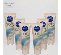6x 75ml NIVEA Crema Suave Refrescante Crema Hidratante para Cara Manos