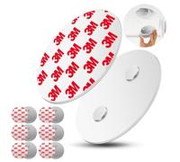 6X Accesorio Magnético para Detectores de Humo, 6 Soporte Magnético Detector de Incendios Autoadhesivo, Soporte Magnético Superficie Adhesiva Diámetro de 70mm para Alarmas para Casa contra Incen