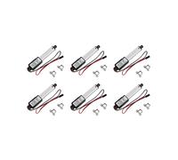 6X Actuador Micro-Lineal, de 2 Pulgadas, 90N / 20,3Lb, Velocidad 9,5 mm / S Actuador Eléctrico una Prueba de Agua Motor Actuador Lineal 12V