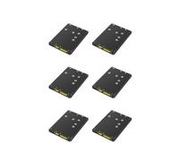 6X Adaptador 2 en 1 Que Combina M.2 NGFF Key B y MSATA SSD A 2.5 SATA3 con Caja de Plástico para SSD