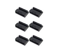 6X Adaptador de Enchufe de Alimentación ATX de 24 Pines una 90 Grados, Placa Base, Fuente de Alimentación, Conectores de Cable, Accesorio de Montaje