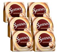 6x Almohadillas Senseo para Café Doble Filtro Cappuccino Suave Cremoso