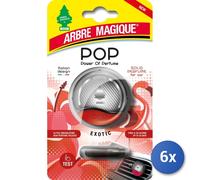 6X Arbre Magique Ambientador De Coche X Difusor Pop Exotic