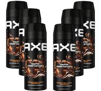 6x AXE Dark Temptation Desodorante Antitranspirante Spray 150ml Sin Aluminio
