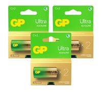 6x Baterías GP Ultra Alcalinas Tipo C LR14 1.5V Larga Duración