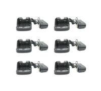 6X BC-193 Liion Battery Fast Dock Charger for BP-265 BP263 Radio IC-V80 V80E T70A T70E US Plug
