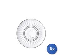 6x Bormioli Rocco Plato Barshine De Vidrio Para Taza De Espresso 14 Cm