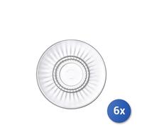 6x Bormioli Rocco Plato Barshine De Vidrio Para Taza Doble De Espresso 14 Cm