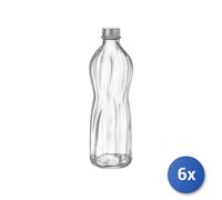 6x Botellas Bormioli Rocco Con Tapa De Rosca Con Capacidad Máxima Hasta Lt 1