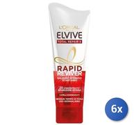 6x Bundle L ’ Oréal Paris Elvive Rapid Reviver Total Reparación 5 ,180 ML