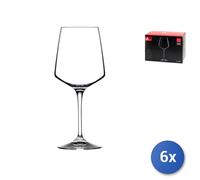 6x Cálices Vidrio Transparente Aire Para Vinos Rojo Cl79
