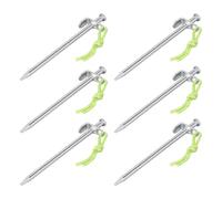 6x Clavos De Suelo Para Tienda Anclajes De Camping 20 Cm X 9Mm L-Ganchos