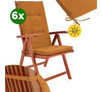 6x Cojínes de sillas Terracota Vanamo