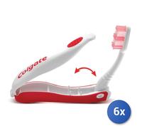 6X Colgate Cepillo De Dientes Plegable De Viaje