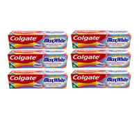 6x Colgate Max White Design Edition Crystal Mint Pasta De Dientes (6x 75ml)