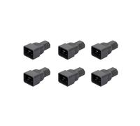 6X Color Beige Iec 320 C13 A C20 Adaptador de Ca, 15A 10A, 16A 10A Conversor Conector Depotencia