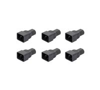 6X Color Beige Iec 320 C13 A C20 Adaptador de Ca, Iec 15A A 10A, 16A A 10A Conversor de Ca, C20 16A A C13 10A Conector Depotencia