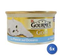 6x Comida Gato Gourmet Gold Latas Mousse 85 Gramos