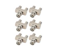 6X Conector de Cobre Puro BNC de Tres Vías un Macho A Dos Hembras Tipo y BNC Macho A Hembra BNC-JKK Adaptador de RF