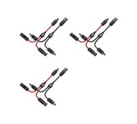 6X Conectores de Cable de Rama y Solar Adaptador Paralelo de Cable Solar en Par para Panel Solar Kit de Herramientas de Enchufe de Cable