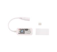 6X Control de Voz con Tira de Luz RGB RGB Trabaje con Alexa y Home, Controlador Inteligente InaláMbrico WIFI con AplicacióN Gratuita una Través