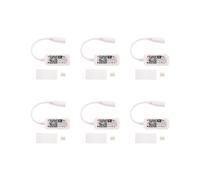 6X Control de Voz con Tira de Luz RGB RGB Trabaje con Alexa y Home, Controlador Inteligente InaláMbrico WIFI con AplicacióN Gratuita una Través