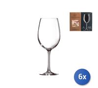 6x Copa De Vidrio Transparente Cabernet Tipo Tulip Cl19