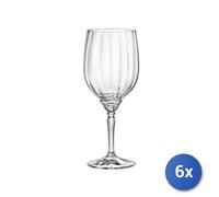 6x Copa Florian de Vidrio Transparente Pie Transparente Para Vino Rojo 53,5Cl