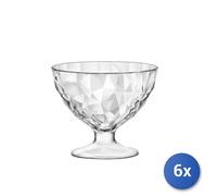 6X Copas De Vidrio Diamond CL36 Transparente
