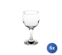 6X Copas De Vidrio Modelo Bistro Vino, 22,5Cl, Transparente