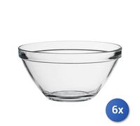 6x Copas De Vidrio Pompei Apilables De 17 Cm Bormioli Rocco